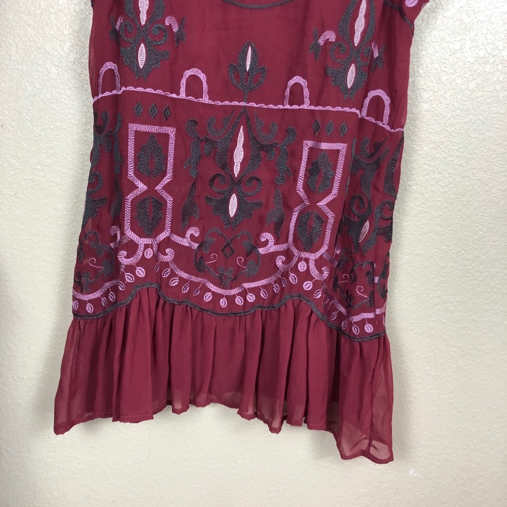 🛍️ Octavia || Ruffle Embroidered Blouse Top - Picture 10 of 11